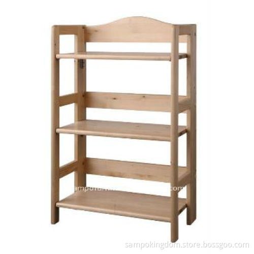 solid pine wooden shelf with 3 layers